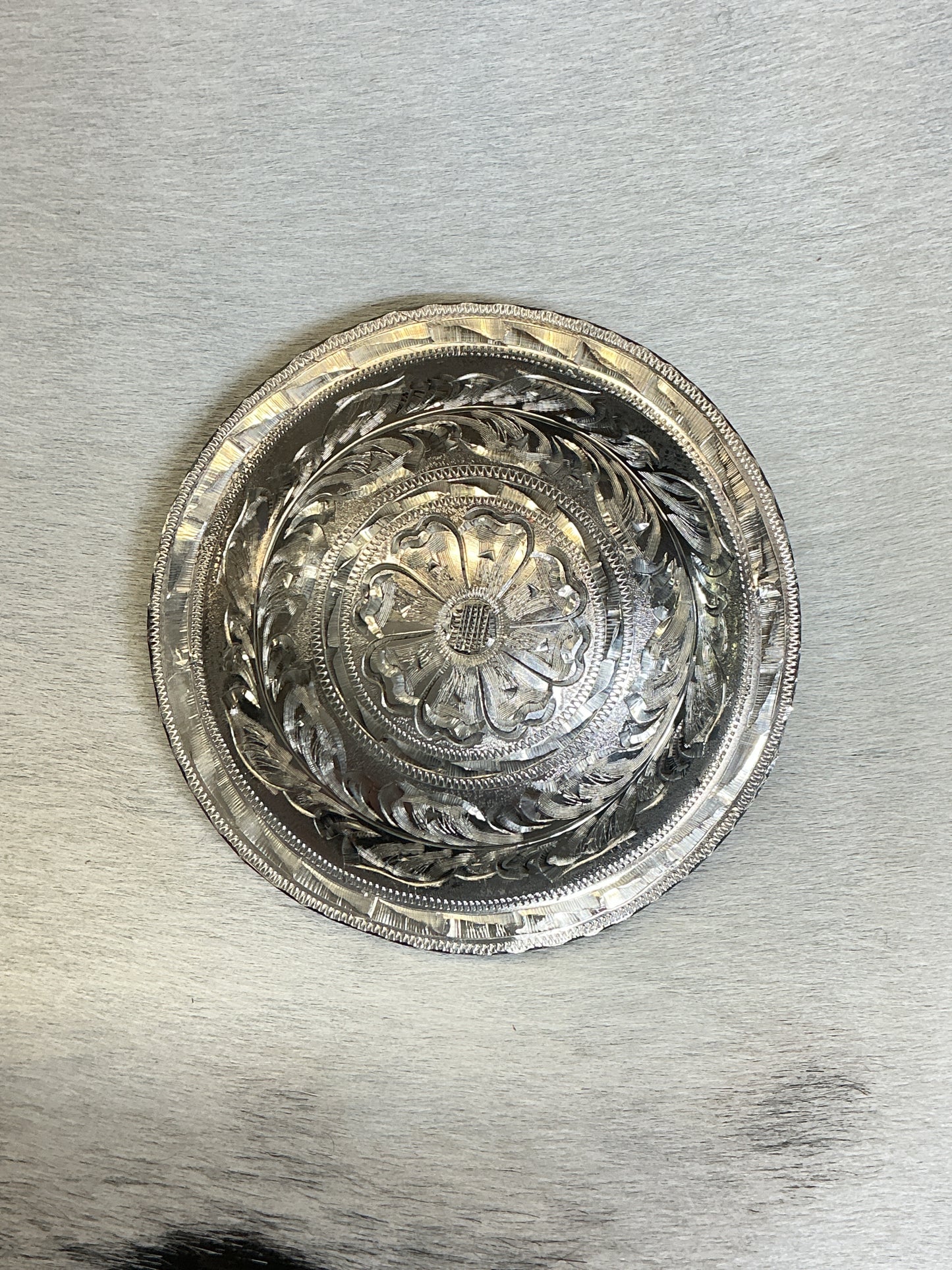 Sterling Silver Concho Barrette- 3"