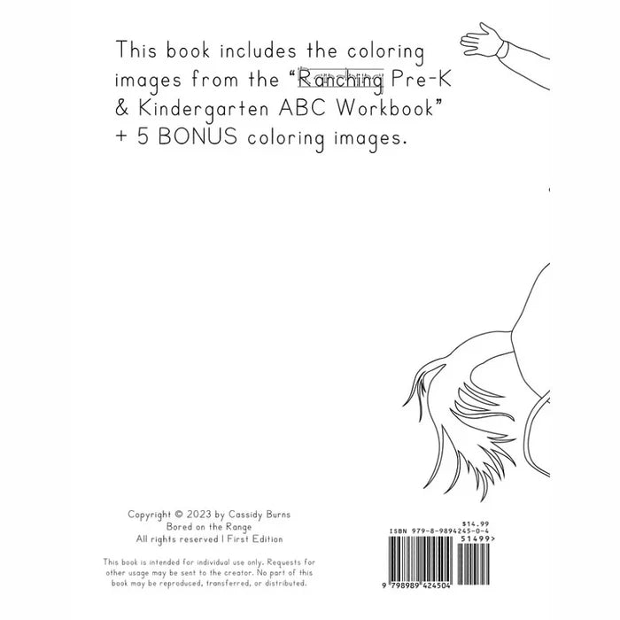 Ranching Coloring Book