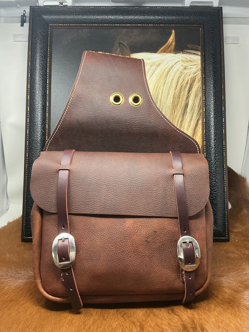 Chap Leather Double Bag