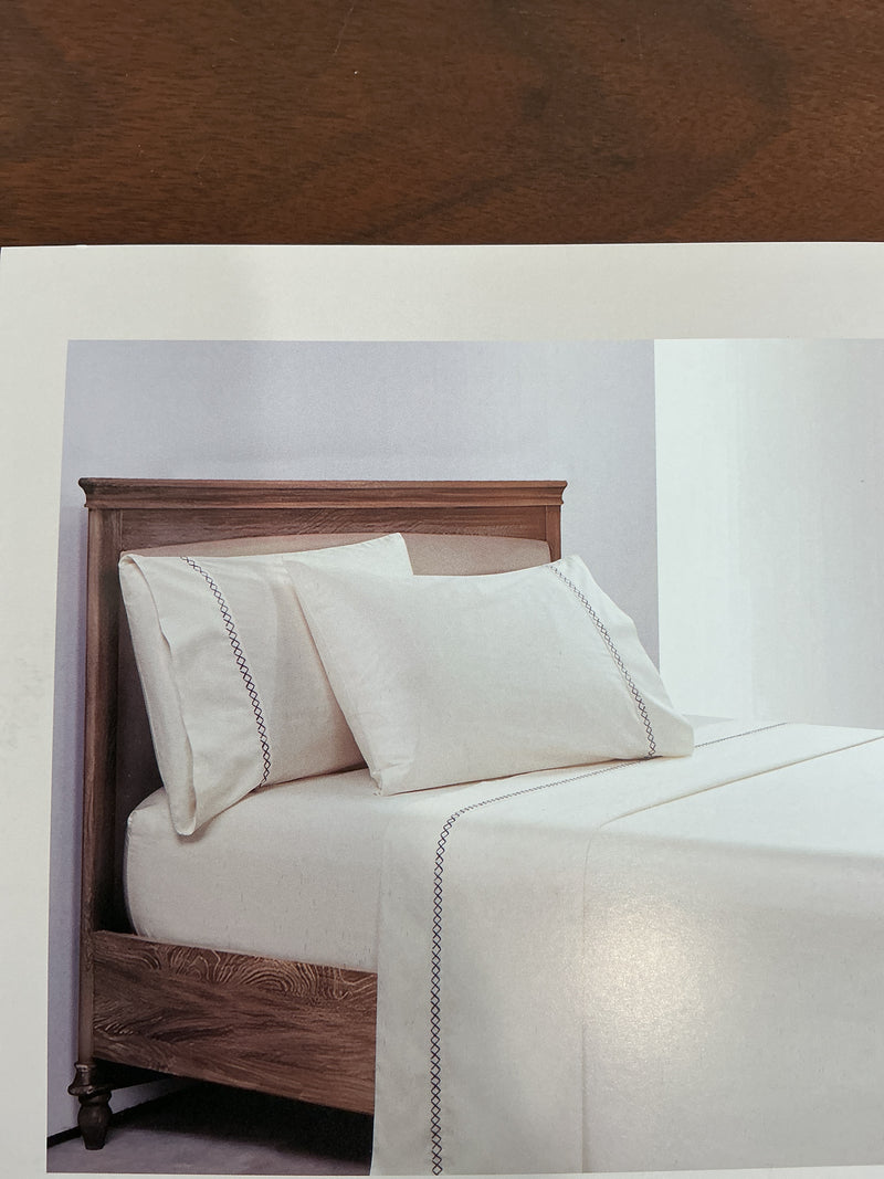 X Embroidery 300TC Cotton Sheet Set