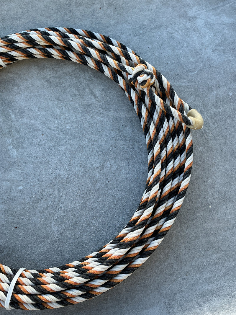 5/16" 60' Waxed Cotton - Yellow, Black & White