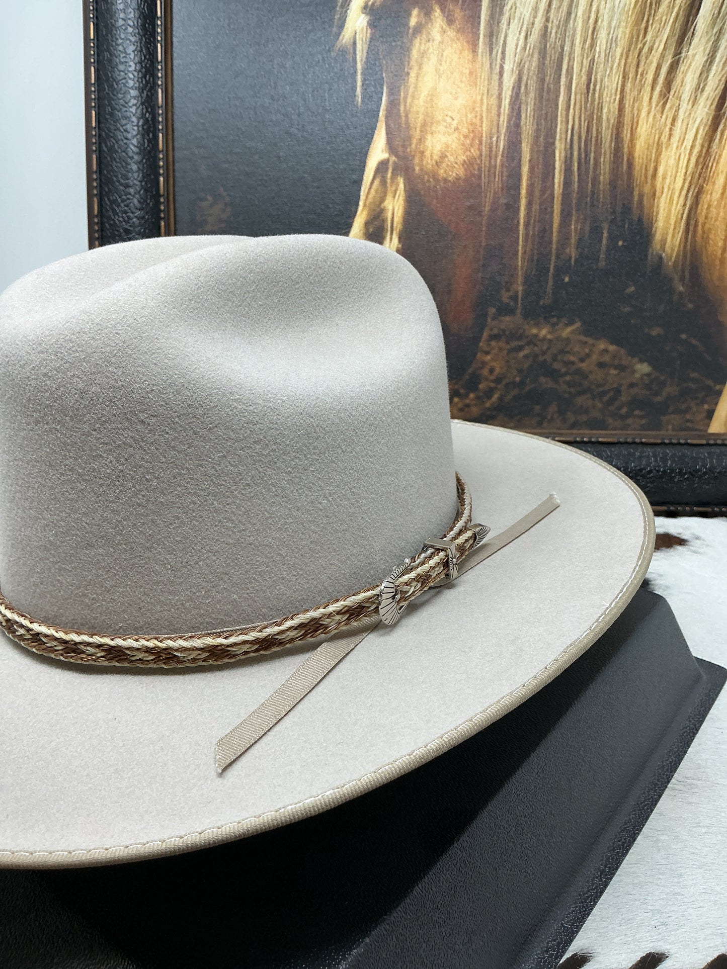 Braided Horsehair Hatband w/Buckle