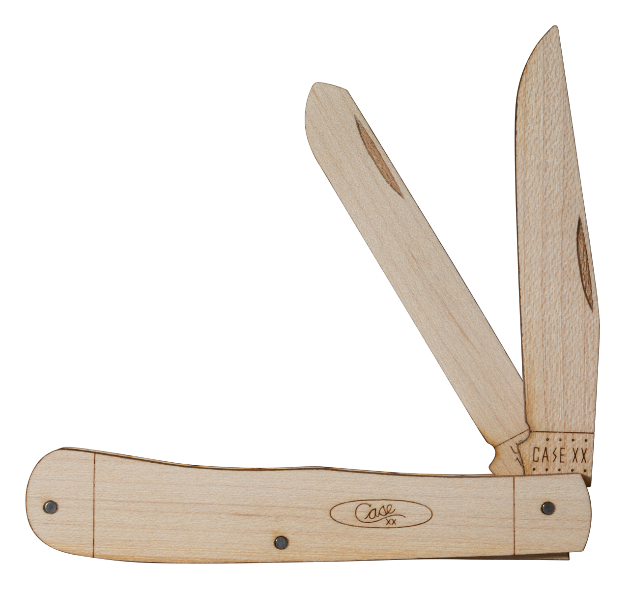 Case Wooden Trapper Knife Kit
