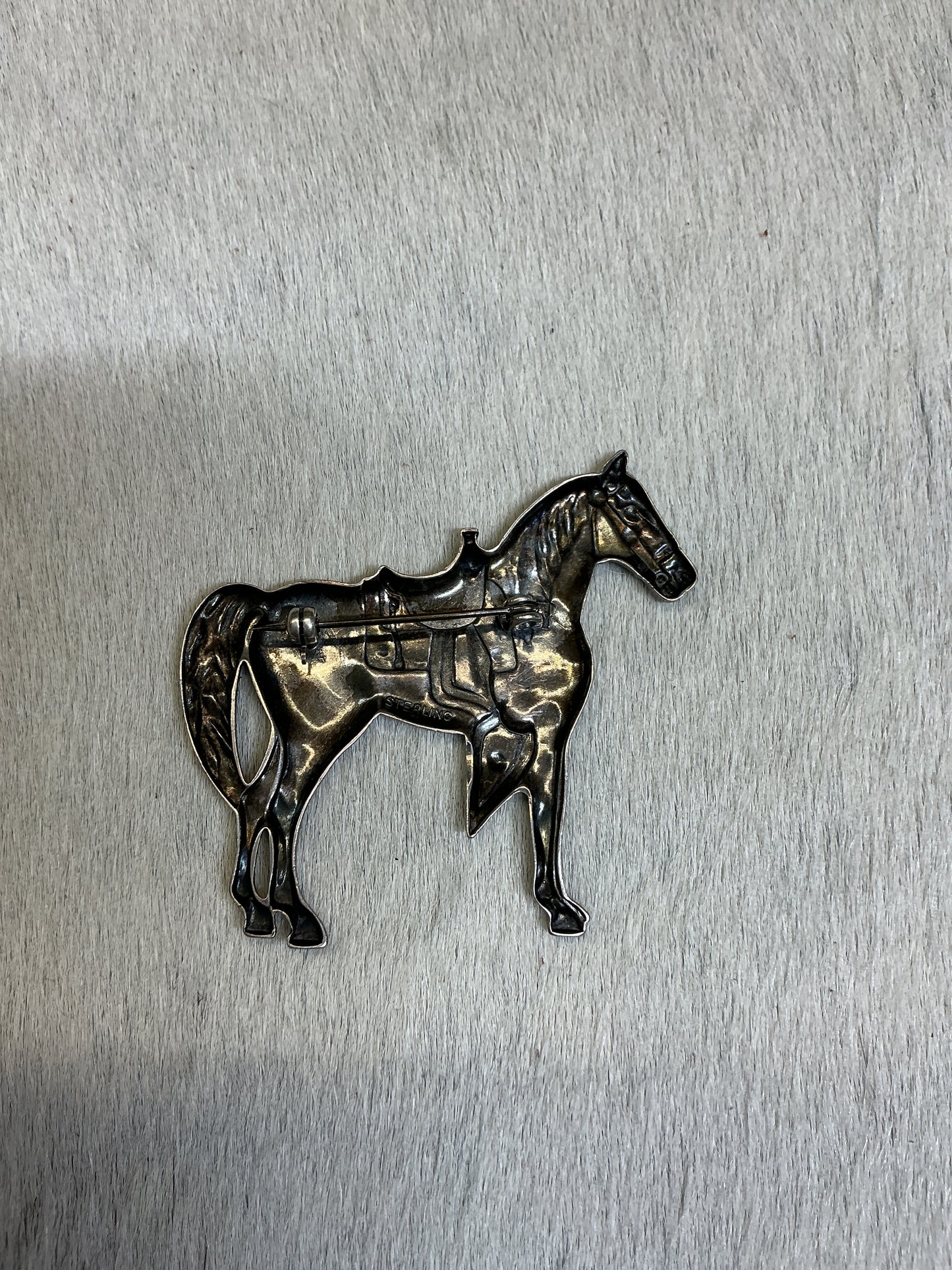 Vintage Sterling Horse Pin