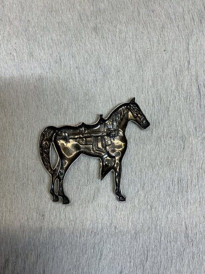 Vintage Sterling Horse Pin
