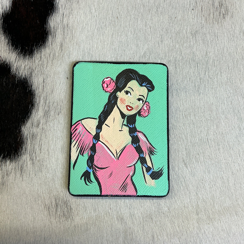 Hand Painted Compact Mirror