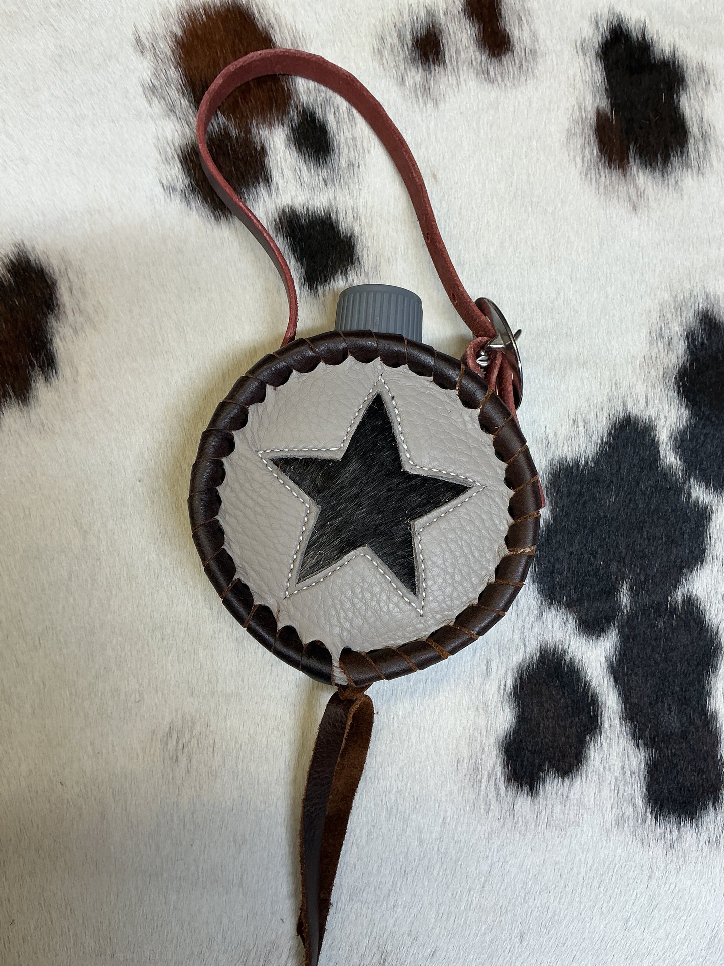 Leather Covered Mini Canteen