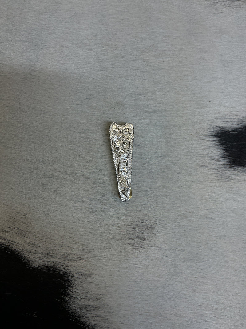 Sterling Silver Bolt Back Ear Arrow Concho