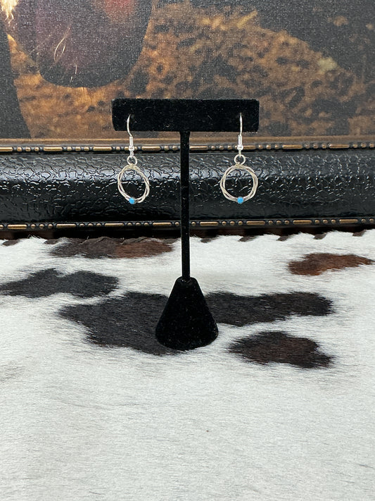 Sterling Silver w/Turquoise Stone Earrings