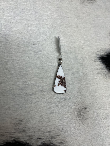 White Buffalo Teardrop Pendant