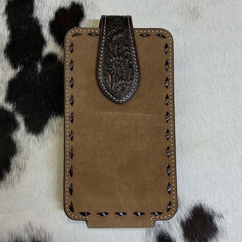 Rough Out w/Buck Stitching Cell Phone Case