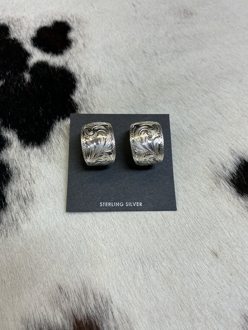 Sterling Silver Loop Earrings