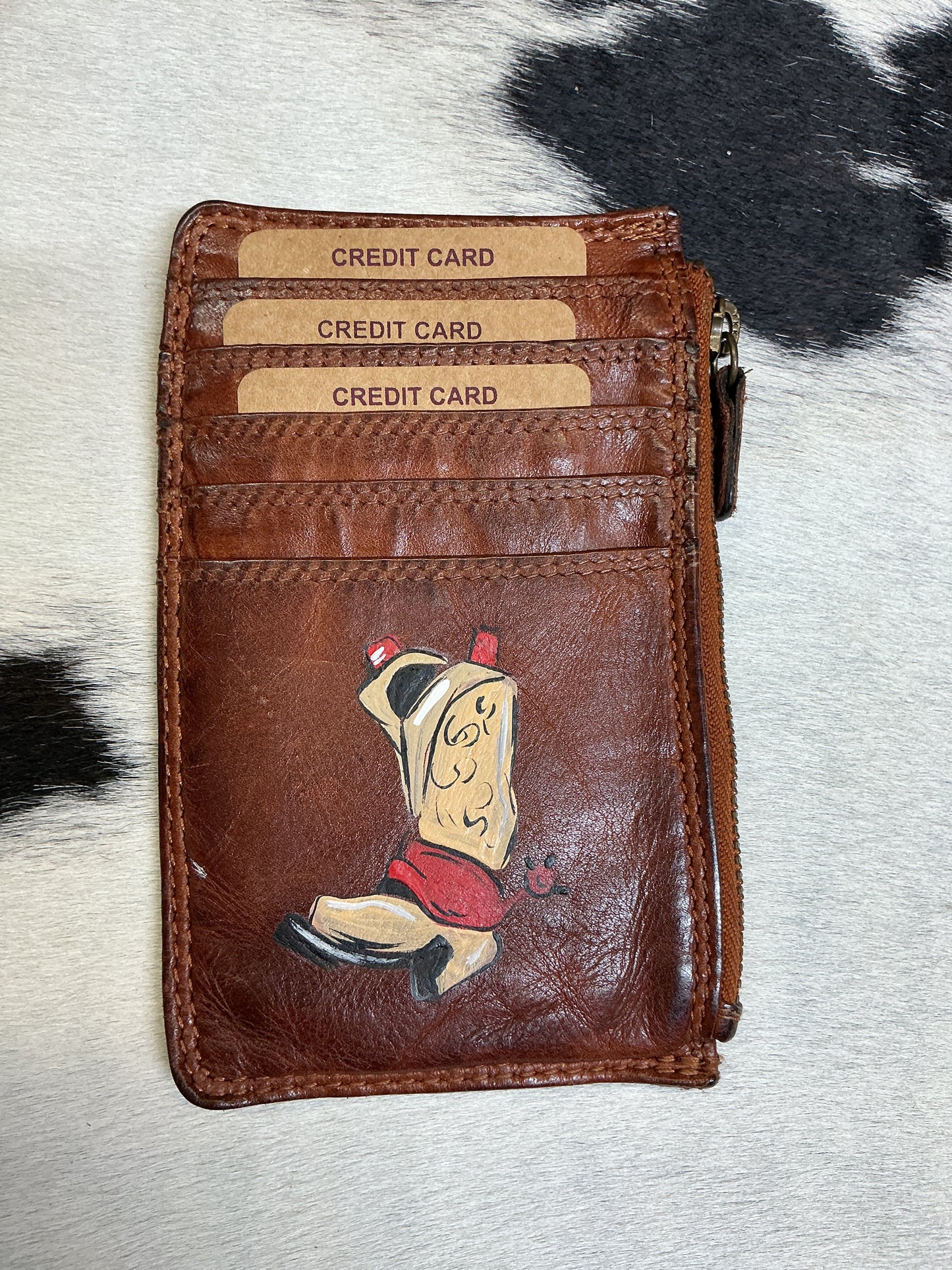 Hand Painted Card Wallets