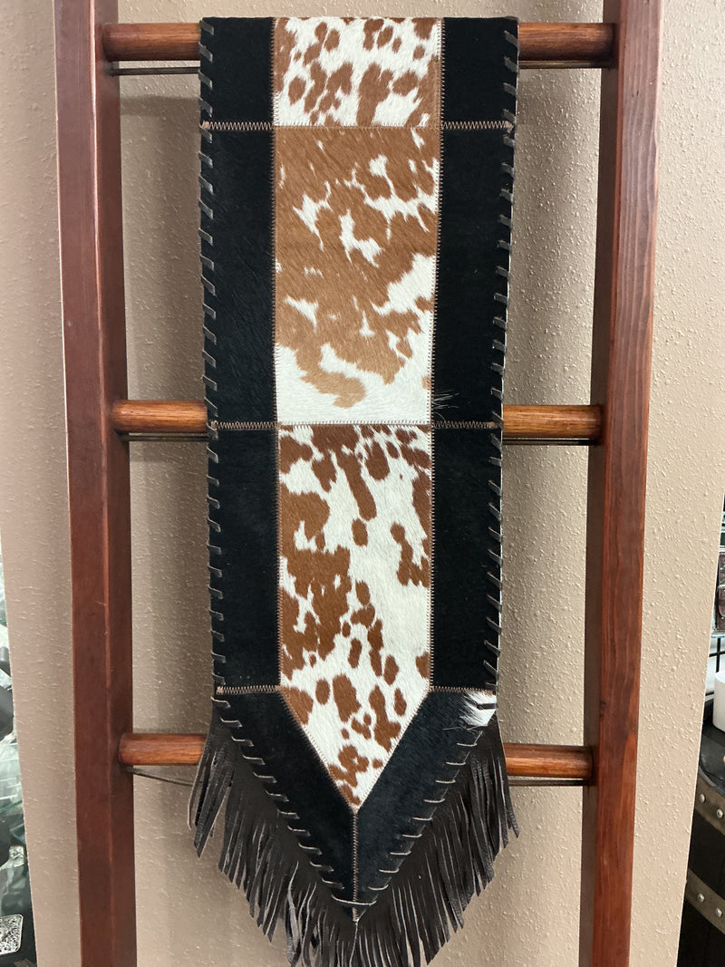 Cowhide Table Runner 10" x 6'