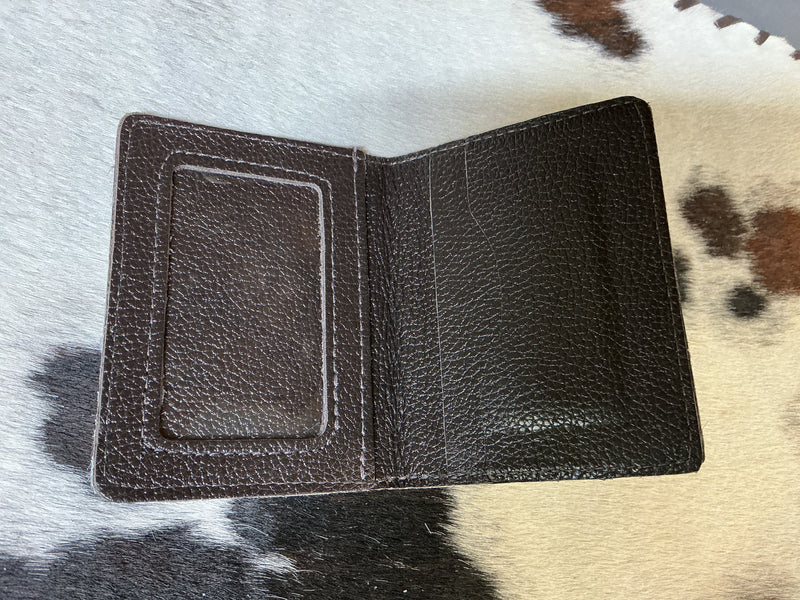 Cowhide Bi-Fold Wallet