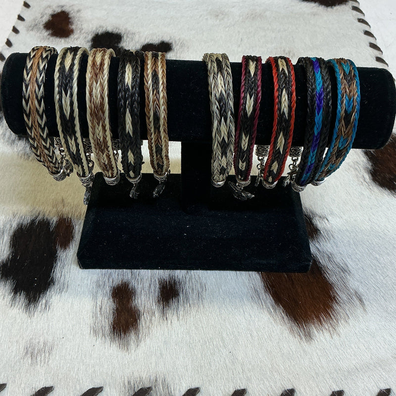 Flat Braided Horsehair Bracelet