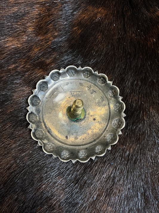 Vintage 2 1/2" Sterling Silver Horn Cap