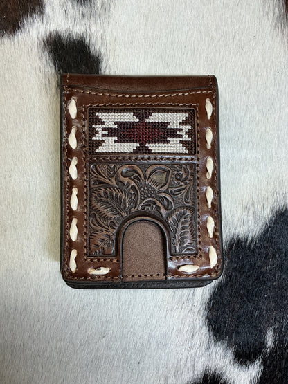 Leather Wallet w/Money Clip