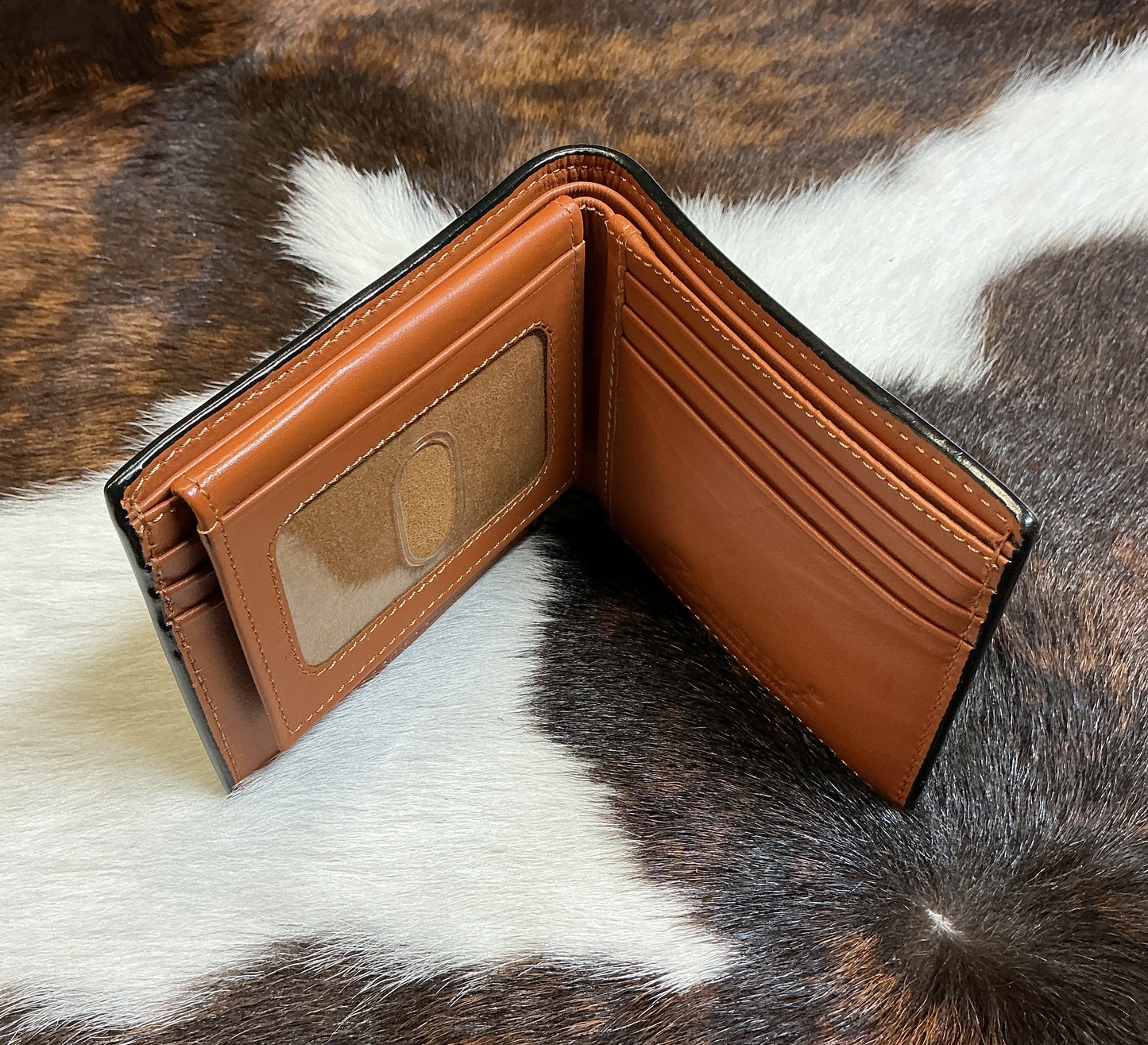 Bi-Fold Basket Stamped Wallet w/Tooling