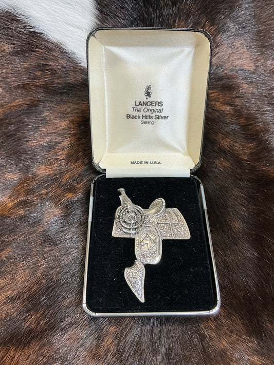 Sterling Silver Saddle Pin