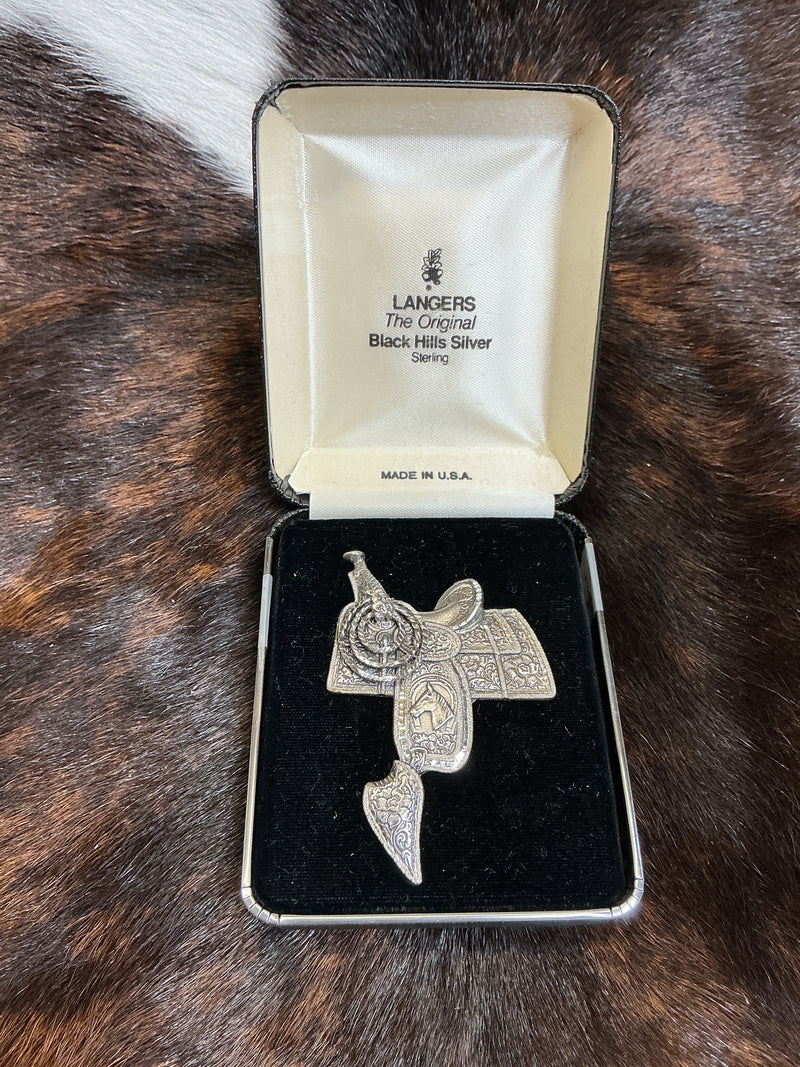 Sterling Silver Saddle Pin