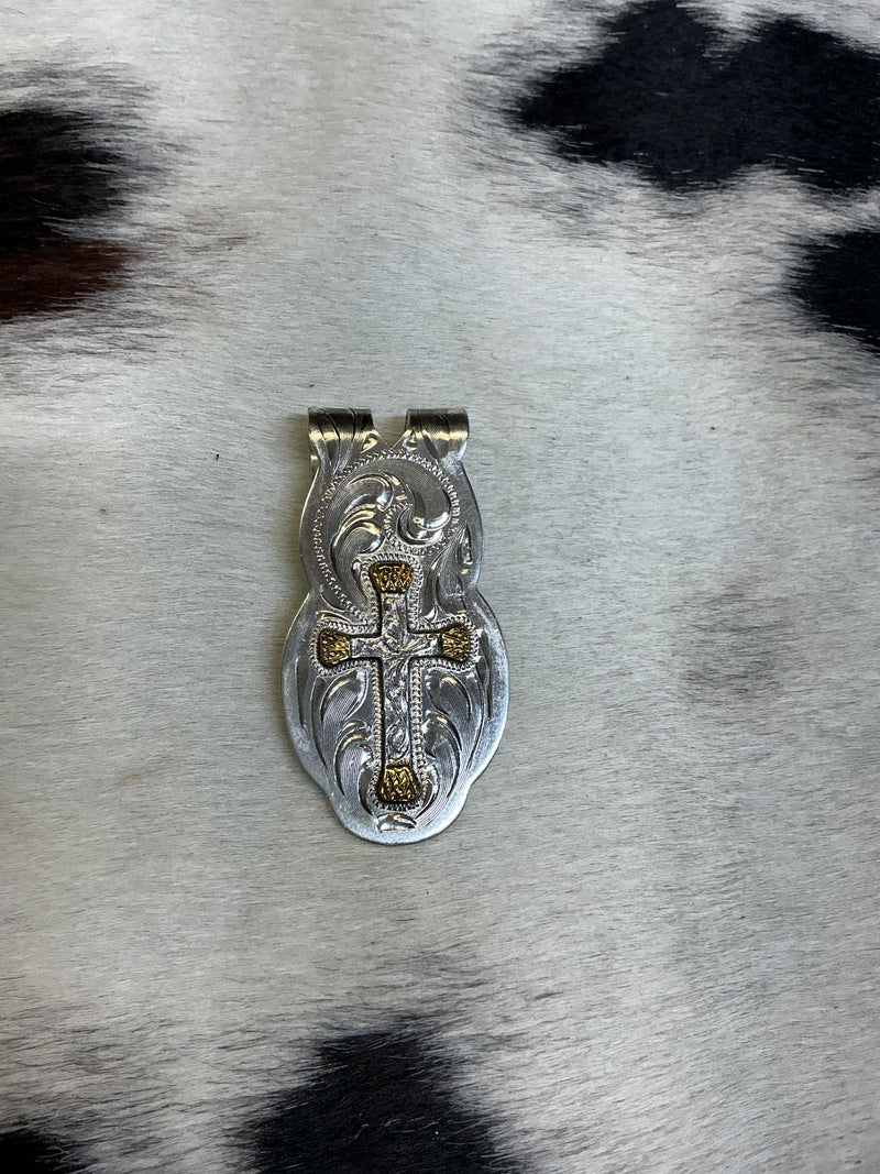Engraved Money Clip w/Overlay Design