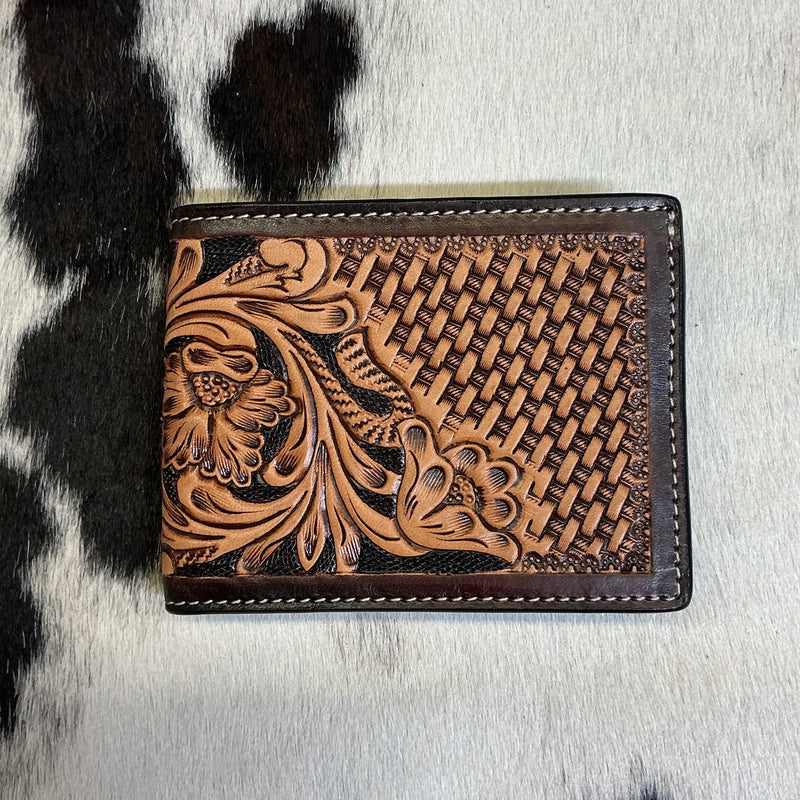 Checkered/Floral/Basket Bi-Fold Wallet