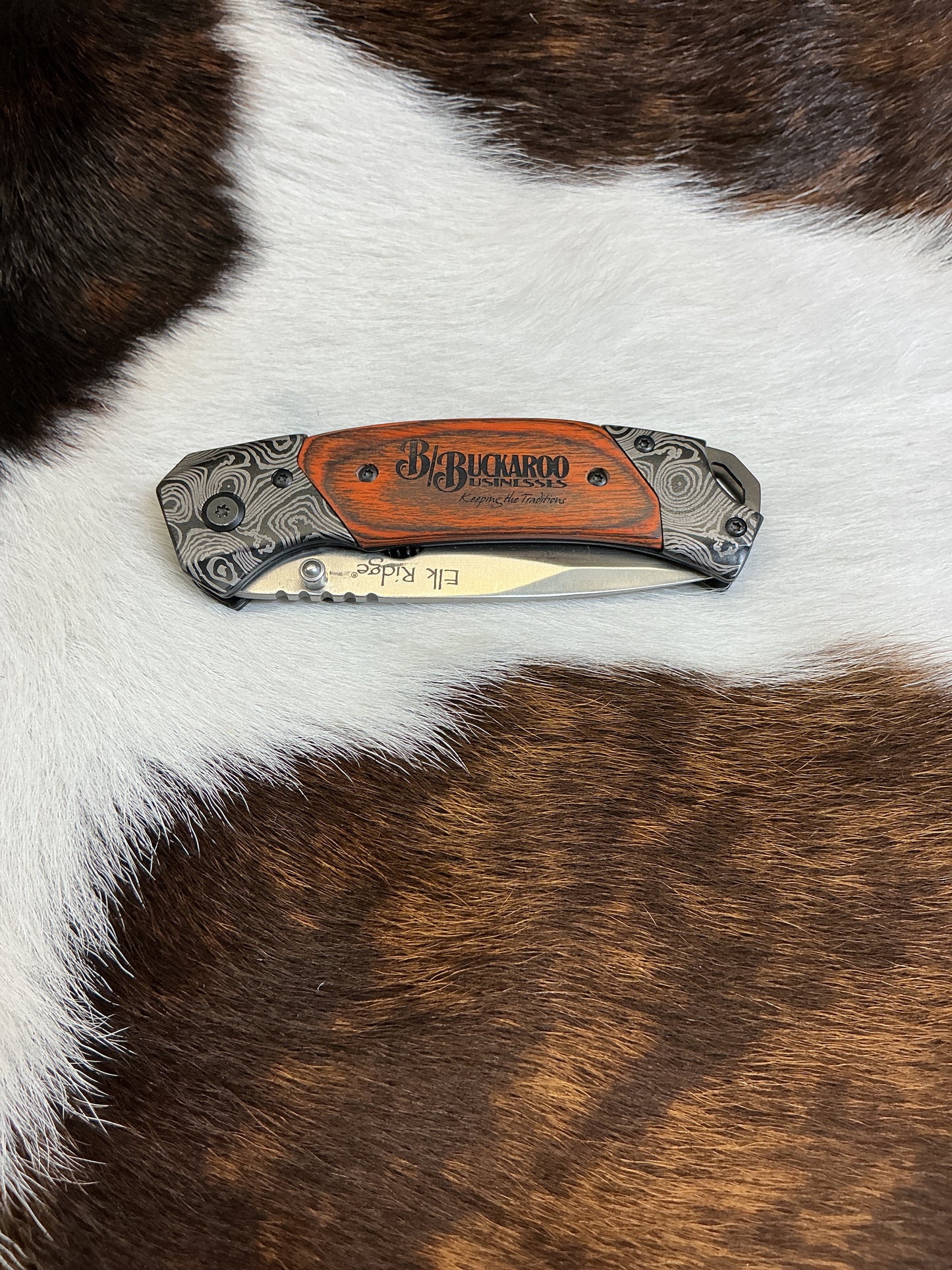 Single Blade Folding Knife - B/B Wooden Handle