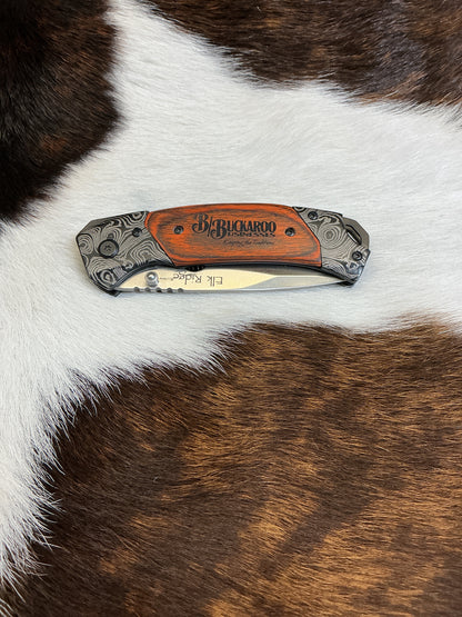 Single Blade Folding Knife - B/B Wooden Handle