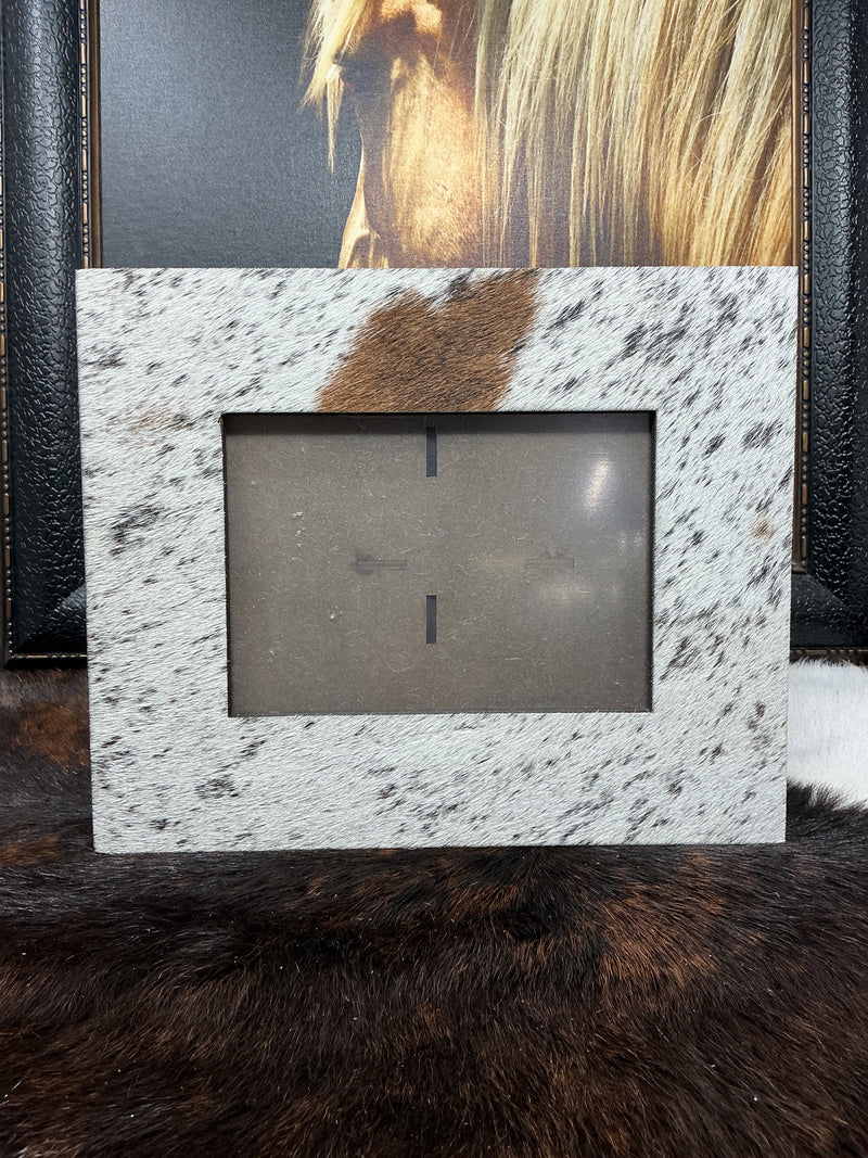 Cowhide Covered Picture Frame