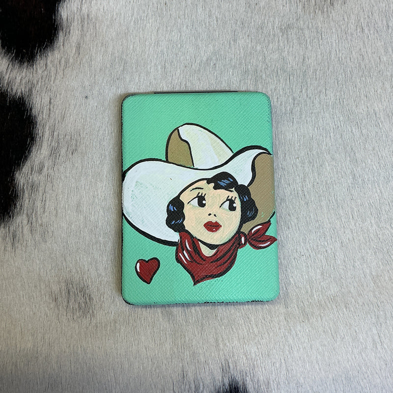 Hand Painted Compact Mirror