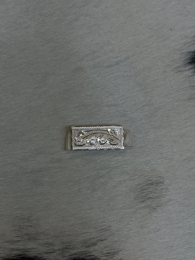Sterling Silver Bolt Back Bar Concho