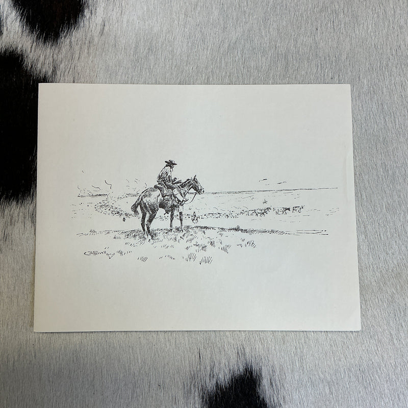 Vintage CM Russell Western Notes