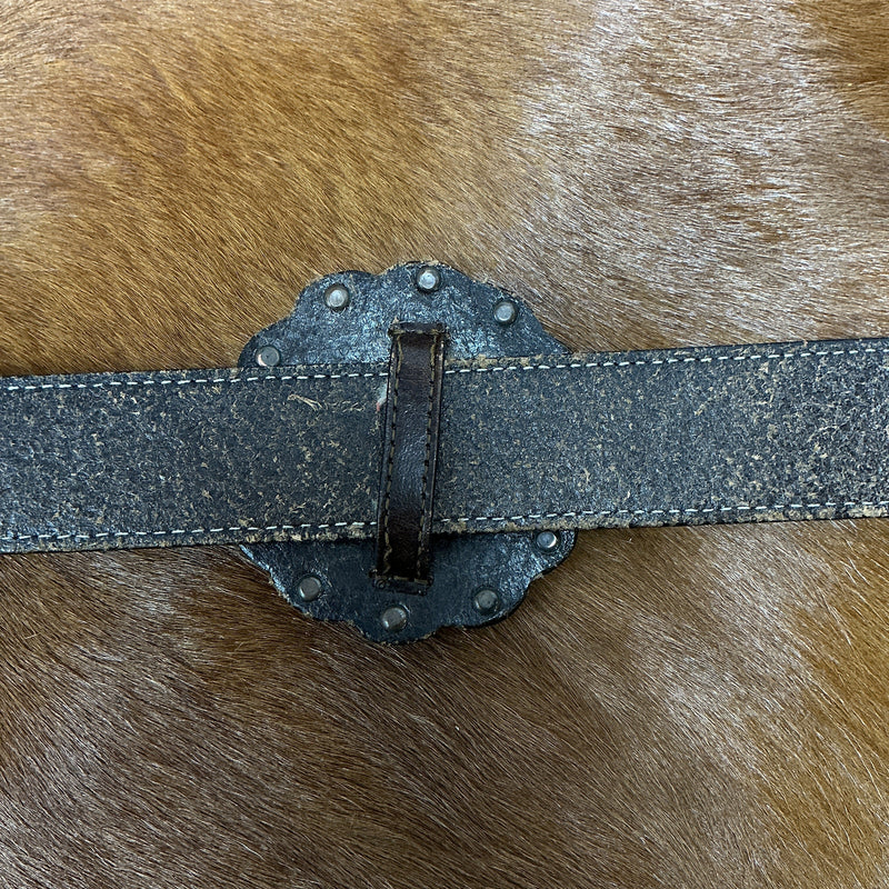 Vintage Solid Sterling Silver Concho Belt