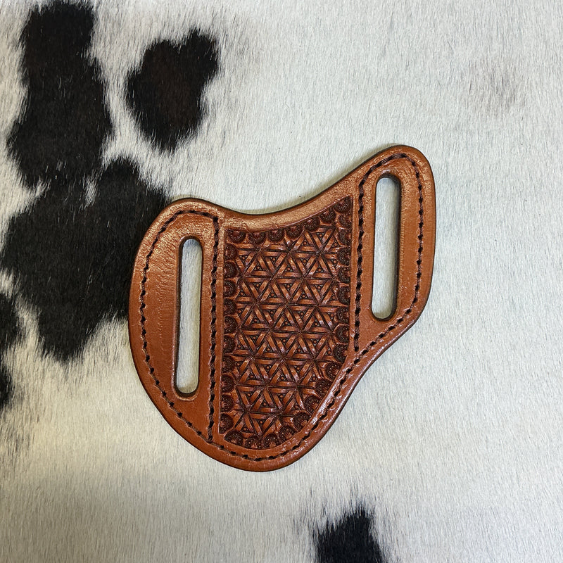 Pocket Knife Stamped Cross Draw Sheath