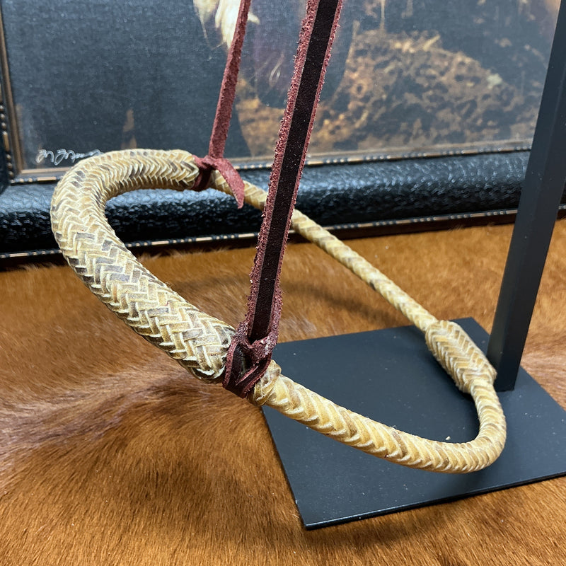 J. Freeze 8 Plait 3/8" Rawhide Caveson w/Hanger