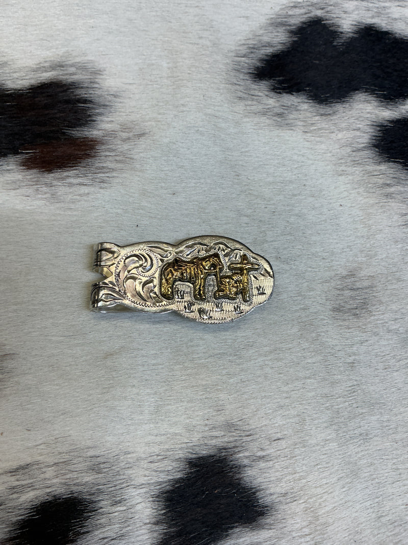Engraved Money Clip w/Overlay Design