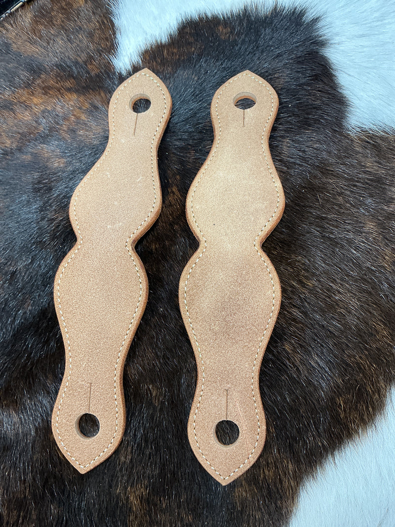 B/B Rough Out Doubled & Stitched Slobber Leathers