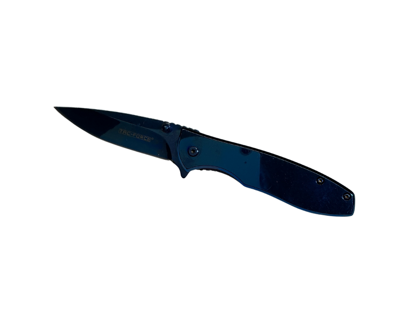 Metallic Single Blade Folding Knife