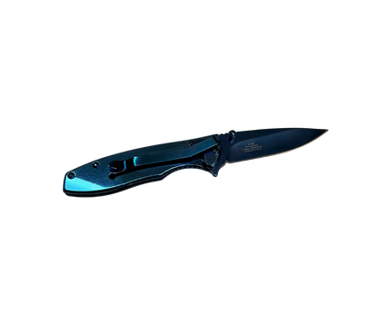 Metallic Single Blade Folding Knife