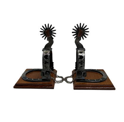B/B Silver Spurs Book Ends