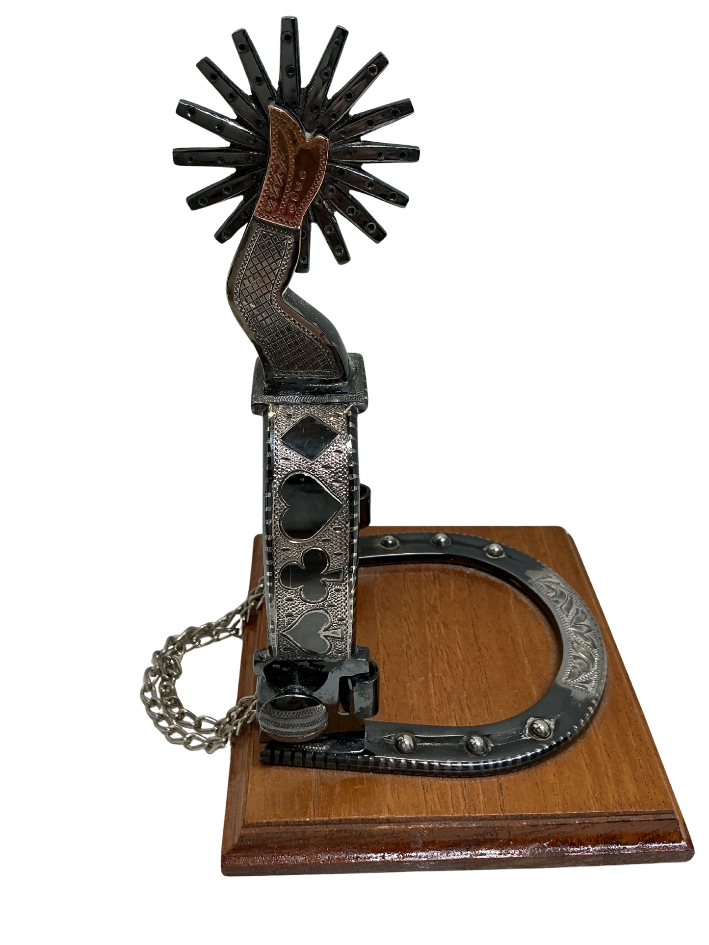 B/B Silver Spurs Book Ends