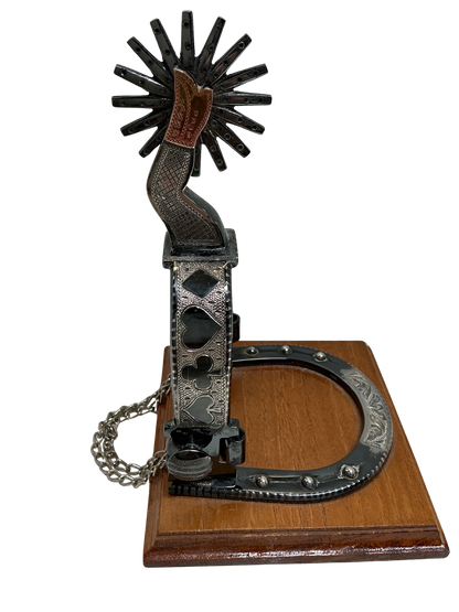 B/B Silver Spurs Book Ends