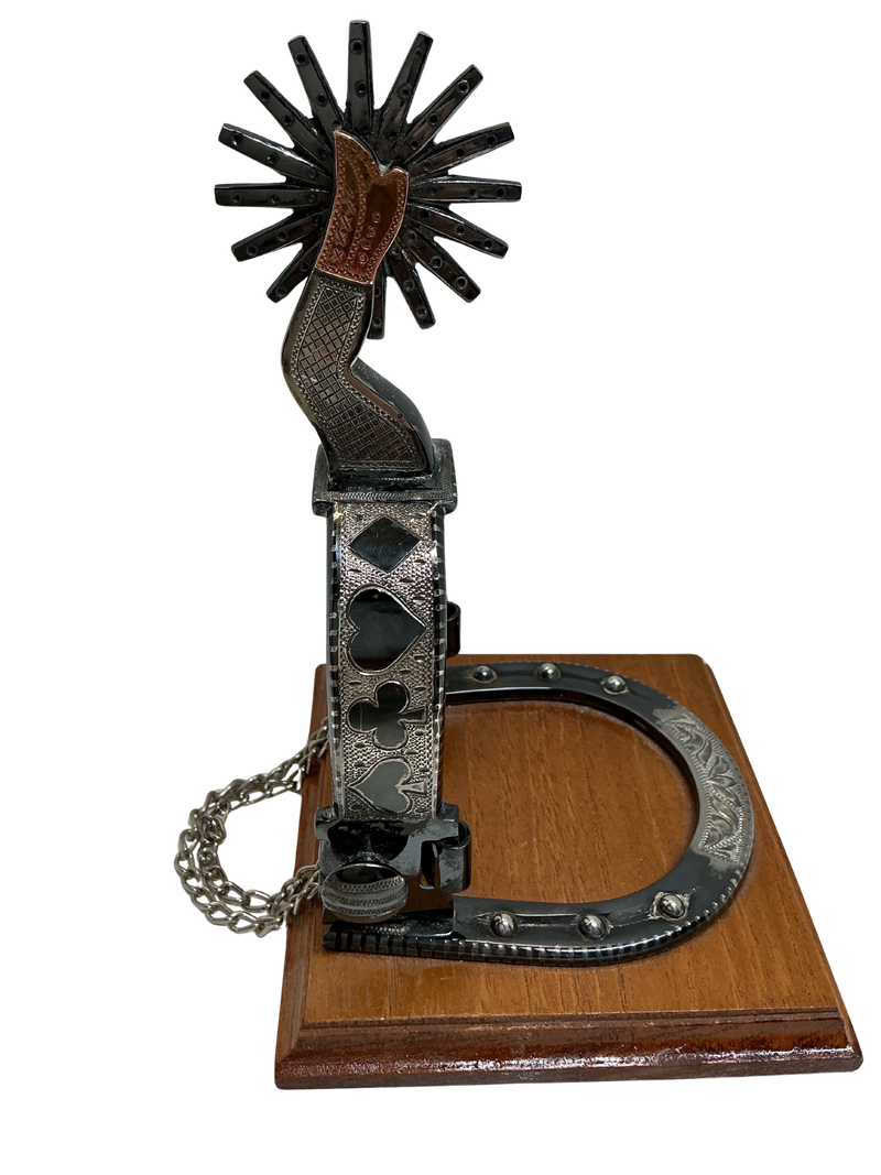 B/B Silver Spurs Book Ends