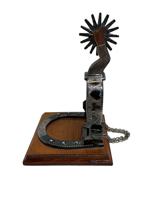 B/B Silver Spurs Book Ends