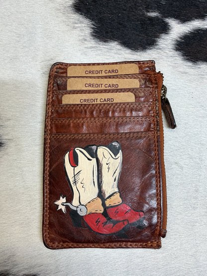 Hand Painted Card Wallets