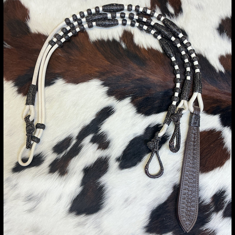 Braided Nylon Oklahoma Reins & Romal