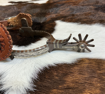 Brand New Chuck Erwin Spurs & Straps