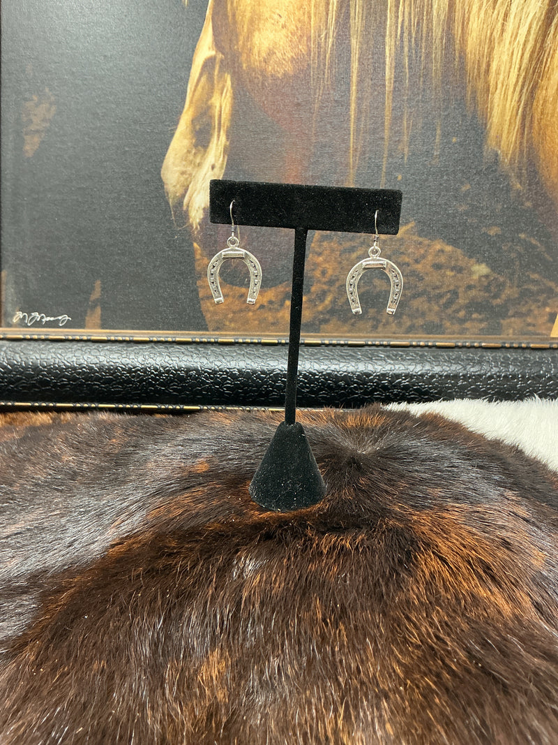 Sterling Silver Horseshoe Earrings