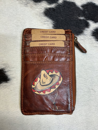 Hand Painted Card Wallets